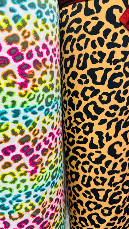 New Leopard design print on best quality of nylon spandex 4-way stretch 58/60”