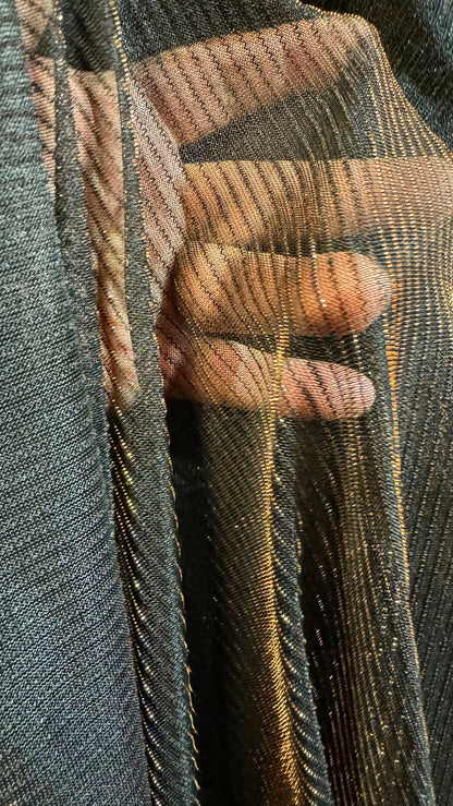 Iridescent metallic mesh copper bronze 2-way stretch 58/60” High quality fabrics by AlexLAFabrics