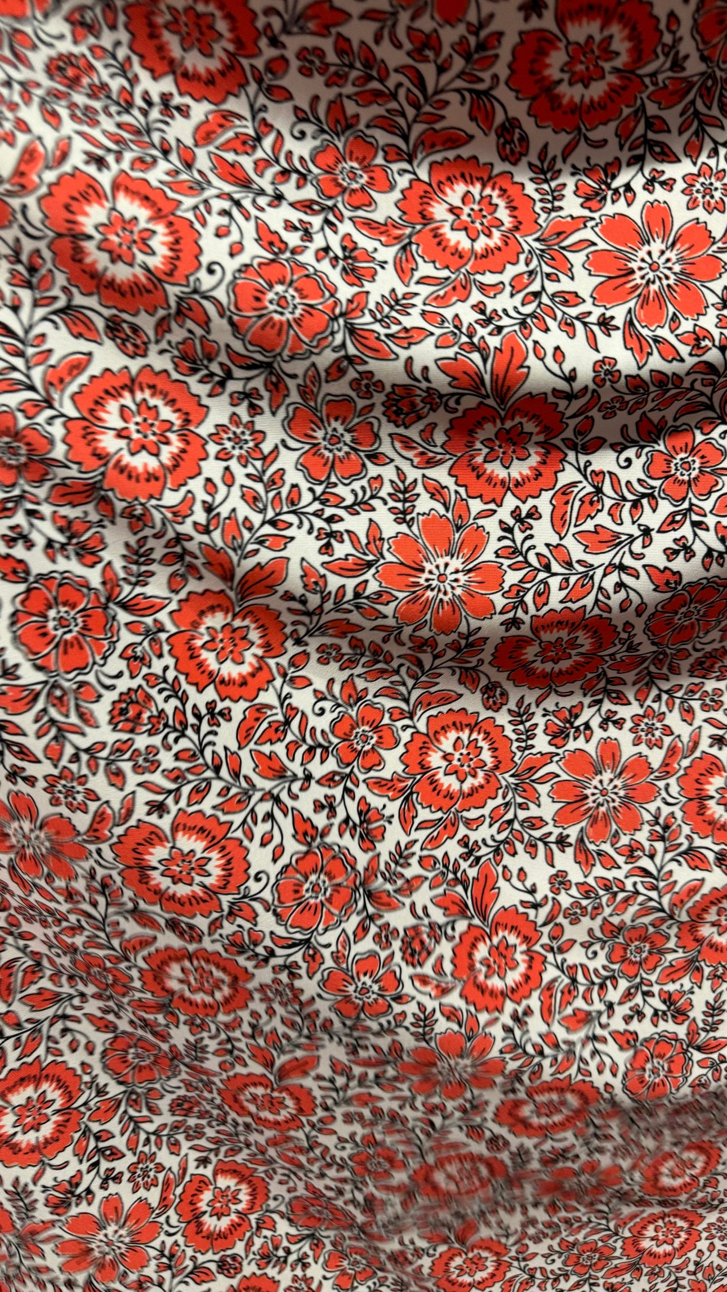 Floral design print on poly spandex 4-way stretch 58/60”