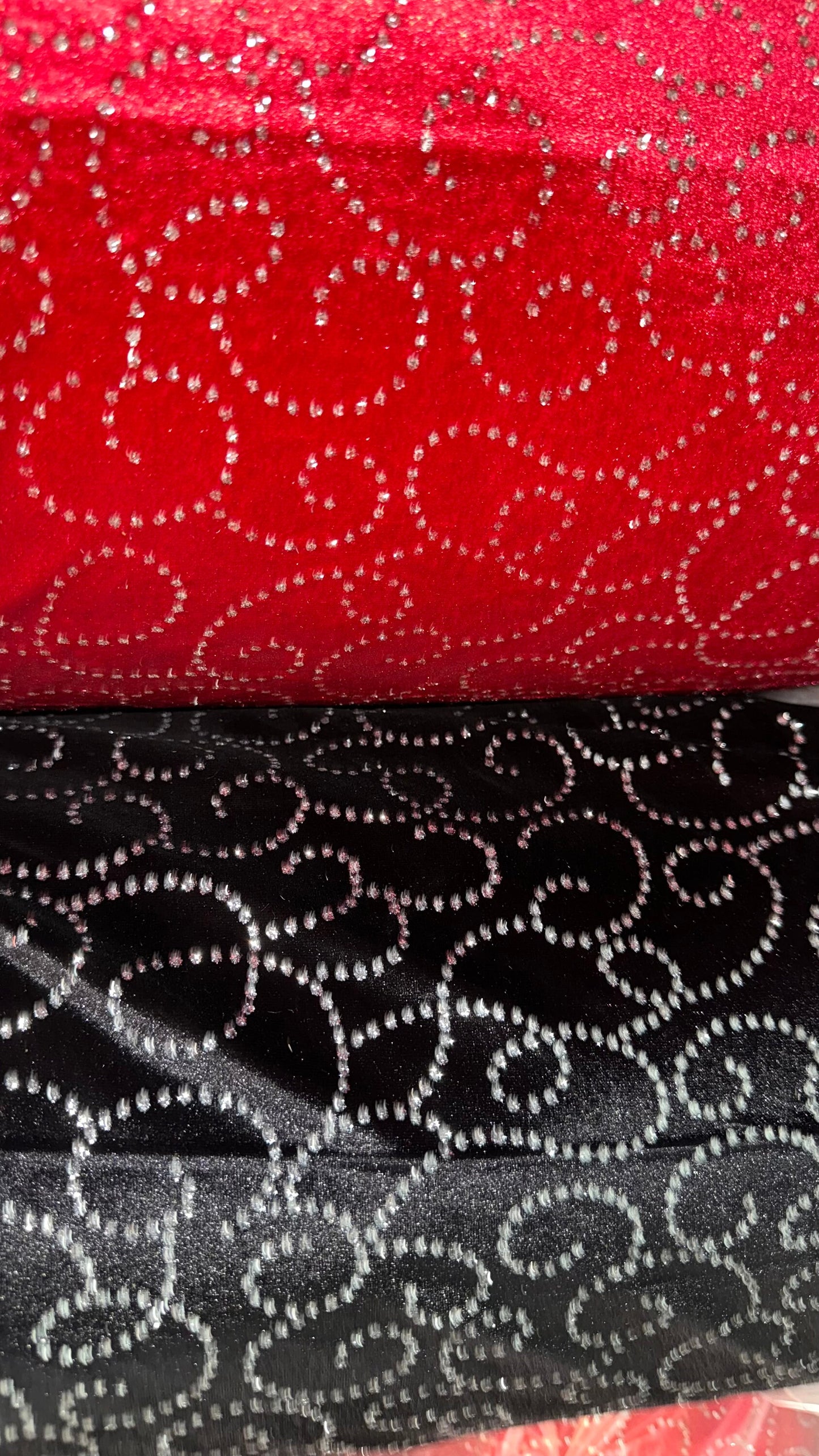 New swirl abstract design stretch velvet with glitter 4-way stretch 420Gsm 58/60” High quality fabrics by AlexLAFabrics
