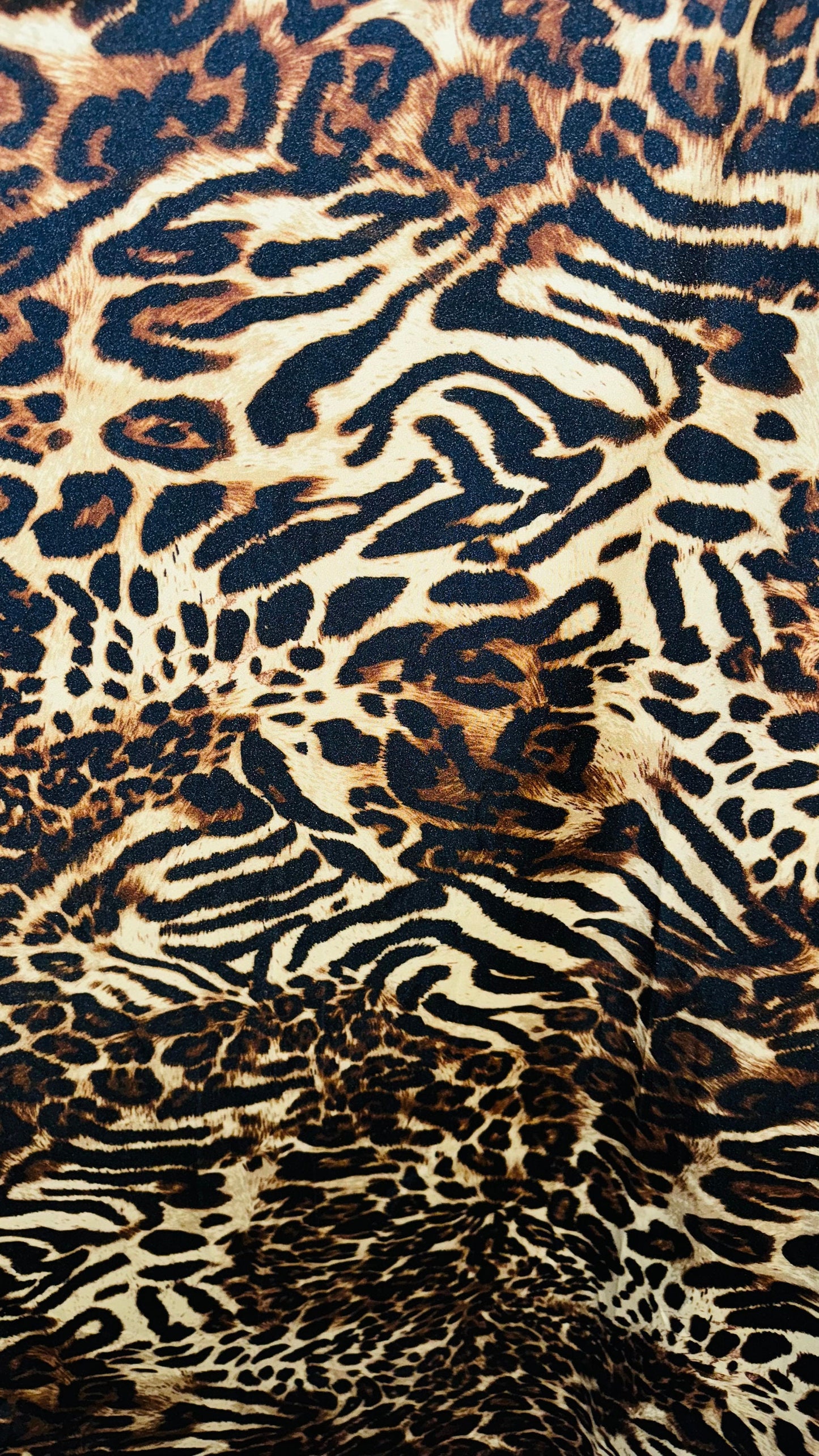 Safari Leopard design print on best quality of nylon spandex 4-way stretch 58/60” High quality fabrics by AlexLAFabrics