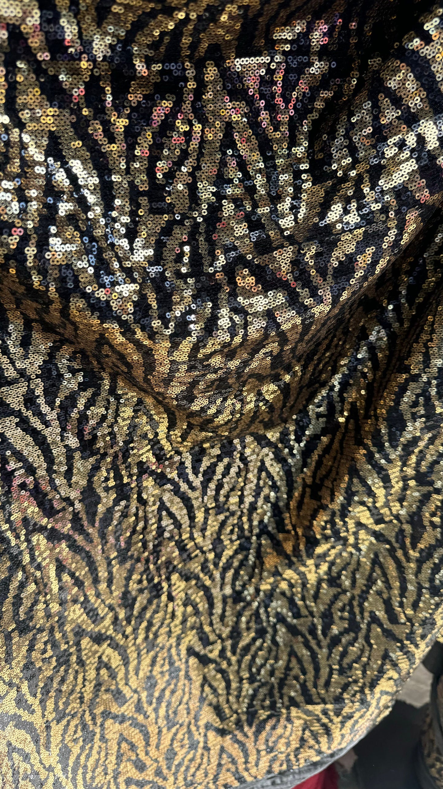 New Zebra design on spandex sequins 2way stretch 55/57” High Quality fabrics by AlexLAFabrics