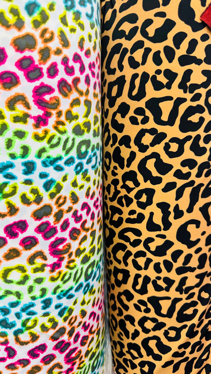 New Leopard design print on best quality of nylon spandex 4-way stretch 58/60”