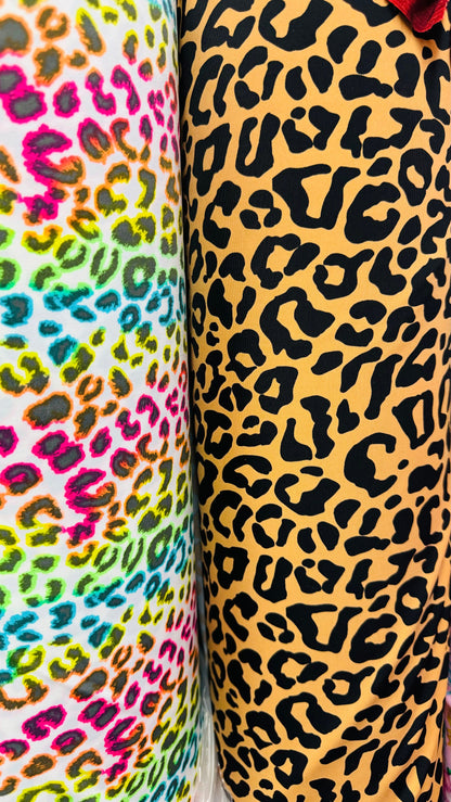 New Leopard design print on best quality of nylon spandex 4-way stretch 58/60”