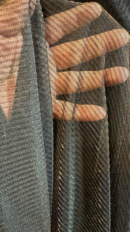 Iridescent metallic mesh copper bronze 2-way stretch 58/60” High quality fabrics by AlexLAFabrics
