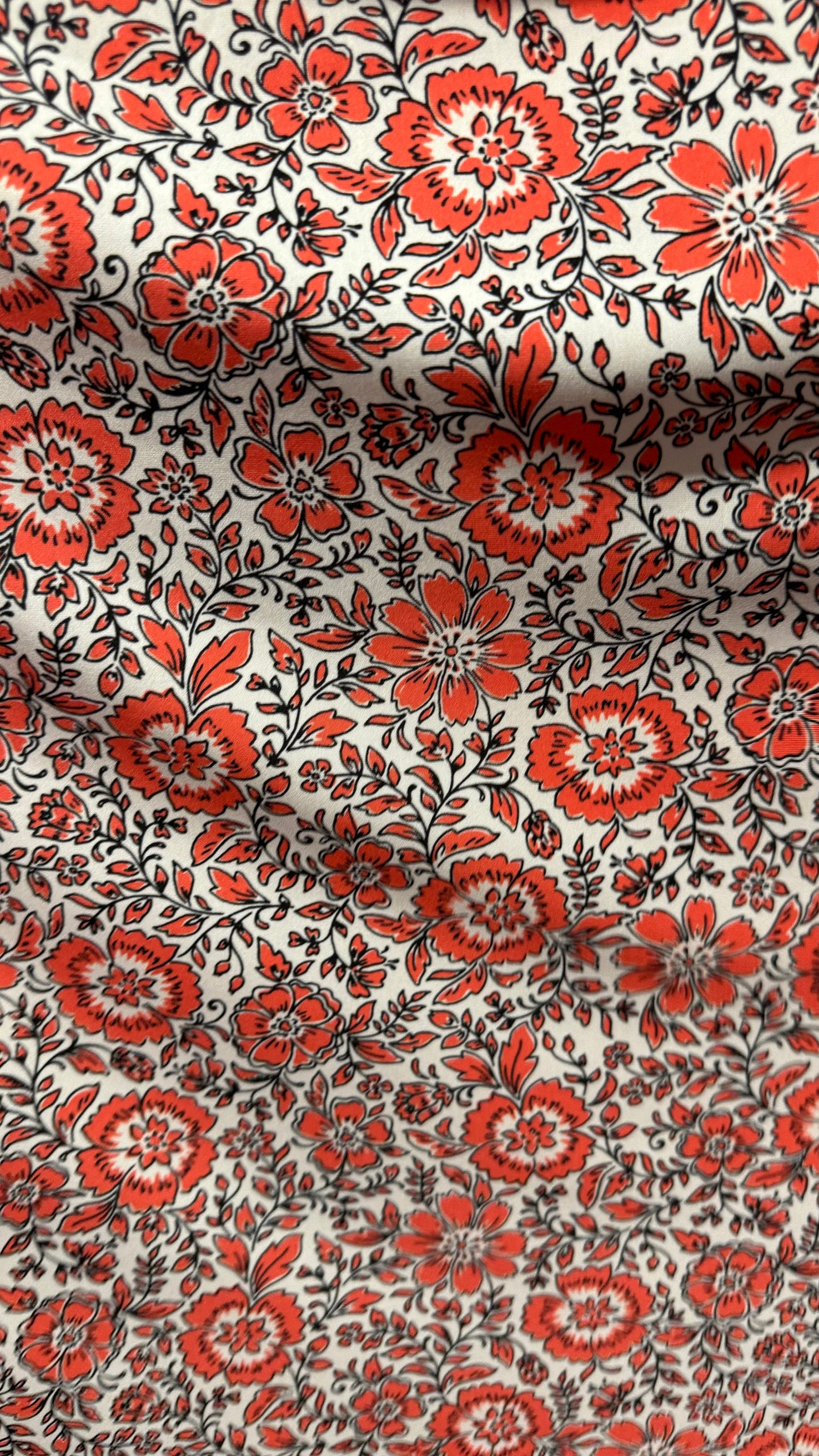 Floral design print on poly spandex 4-way stretch 58/60”