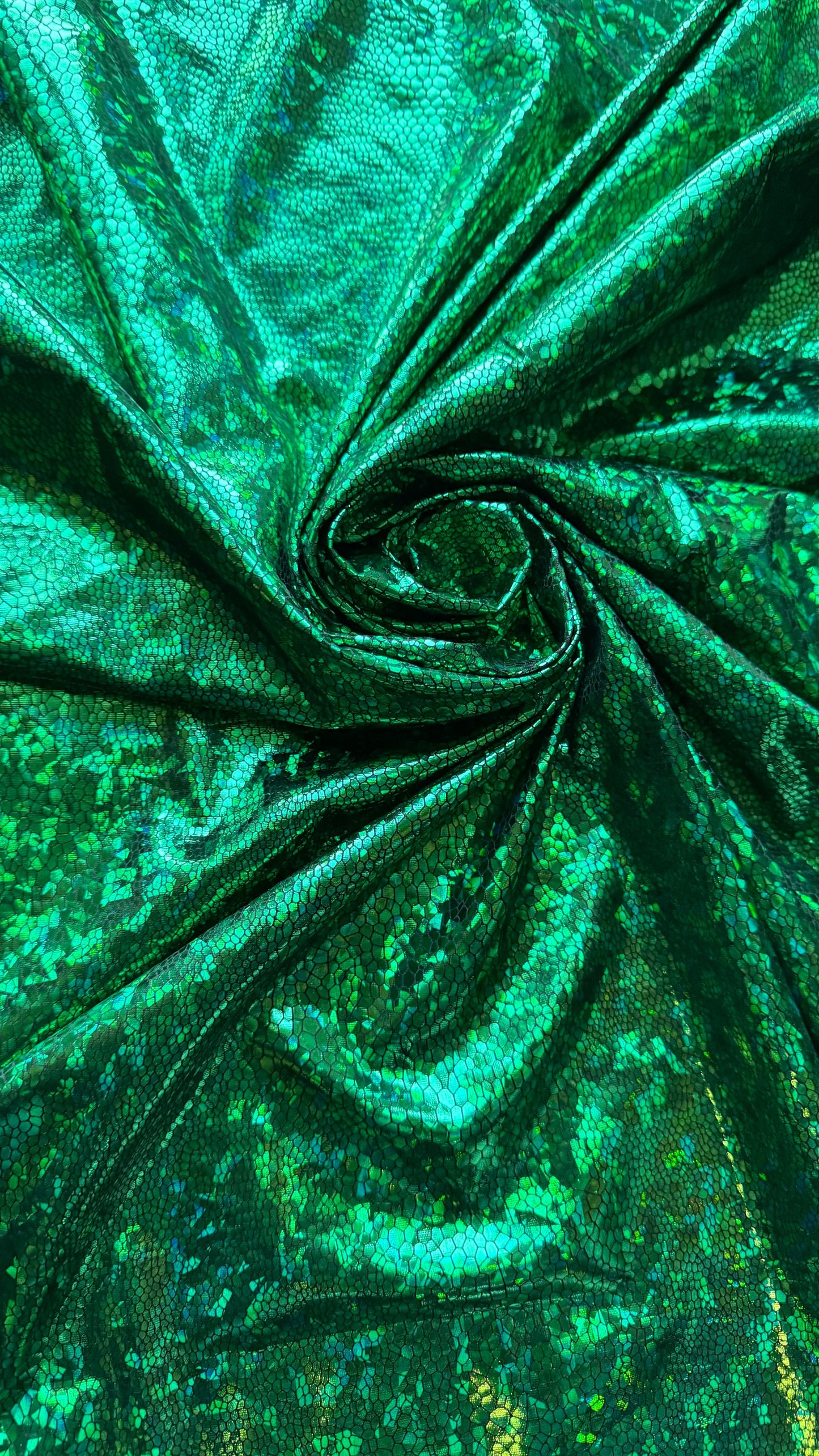 Reptile design hologram metallic poly spandex 2-way stretch 58/60” High quality fabrics by AlexLAFabrics