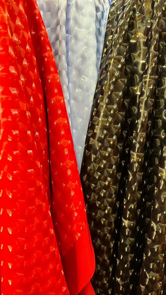 3D Geometric spandex latex 4-way stretch nylon spandex 58/60”