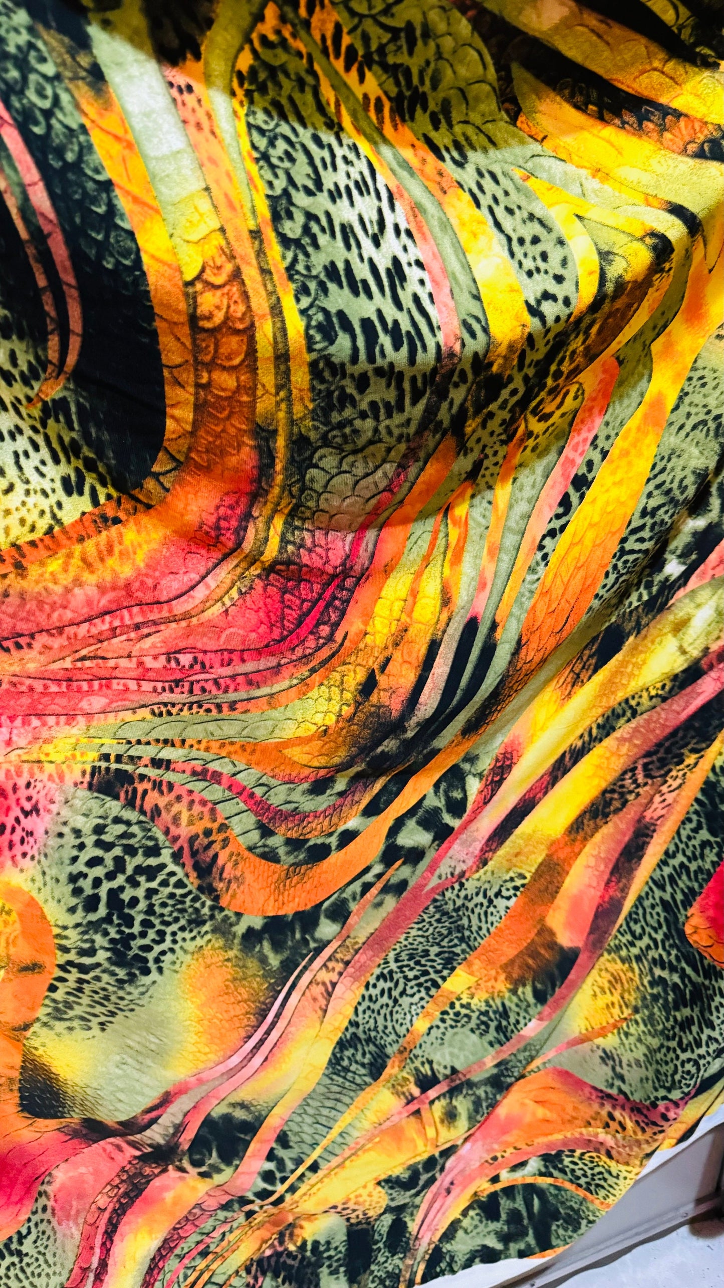 New Safari design exotic animal print multicolor print on great quality of poly spandex 4-way stretch 58/60” High quality fabrics by AlexLAF