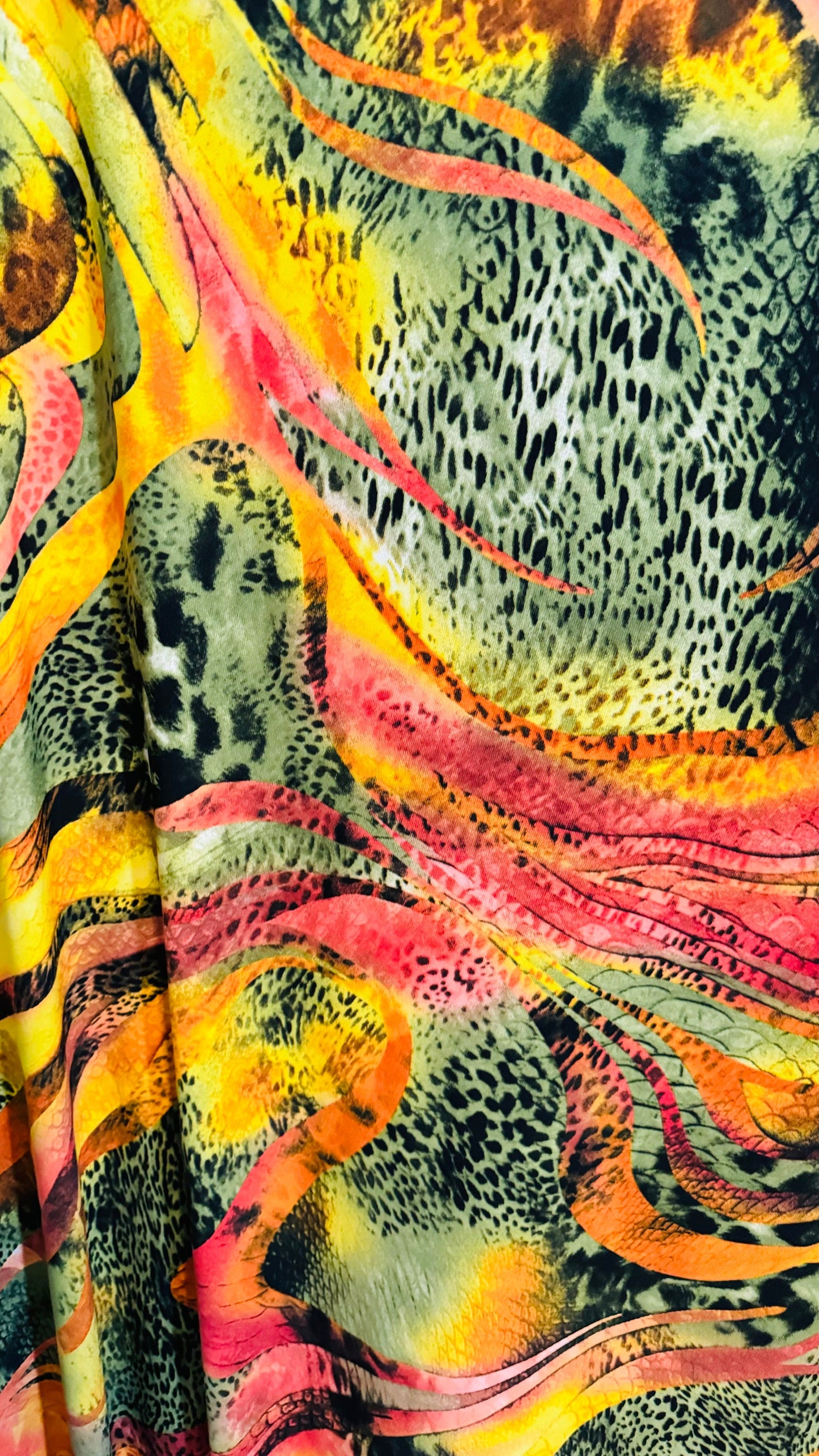 New Safari design exotic animal print multicolor print on great quality of poly spandex 4-way stretch 58/60” High quality fabrics by AlexLAF