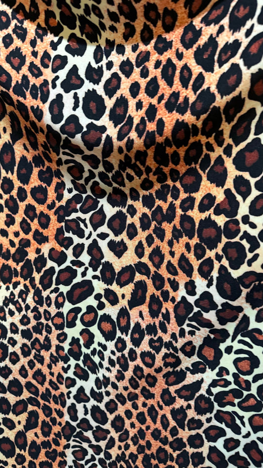 Exotic Leopard design print on great quality of nylon spandex 4-way stretch 58/60” High quality fabrics by AlexLAFabrics