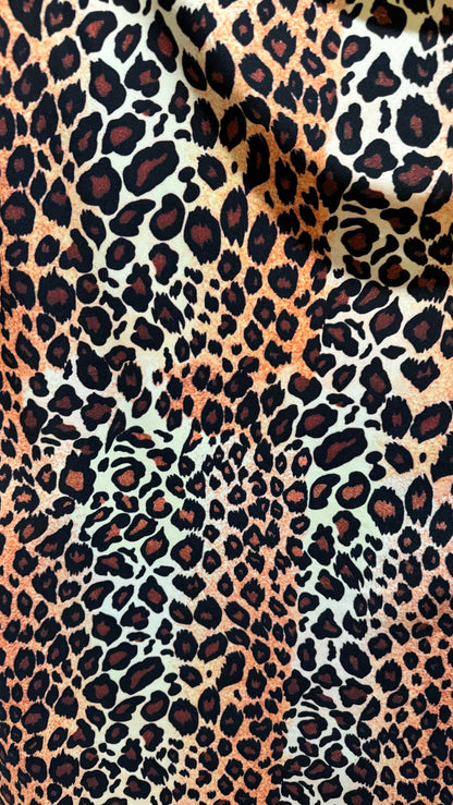 Exotic Leopard design print on great quality of nylon spandex 4-way stretch 58/60” High quality fabrics by AlexLAFabrics