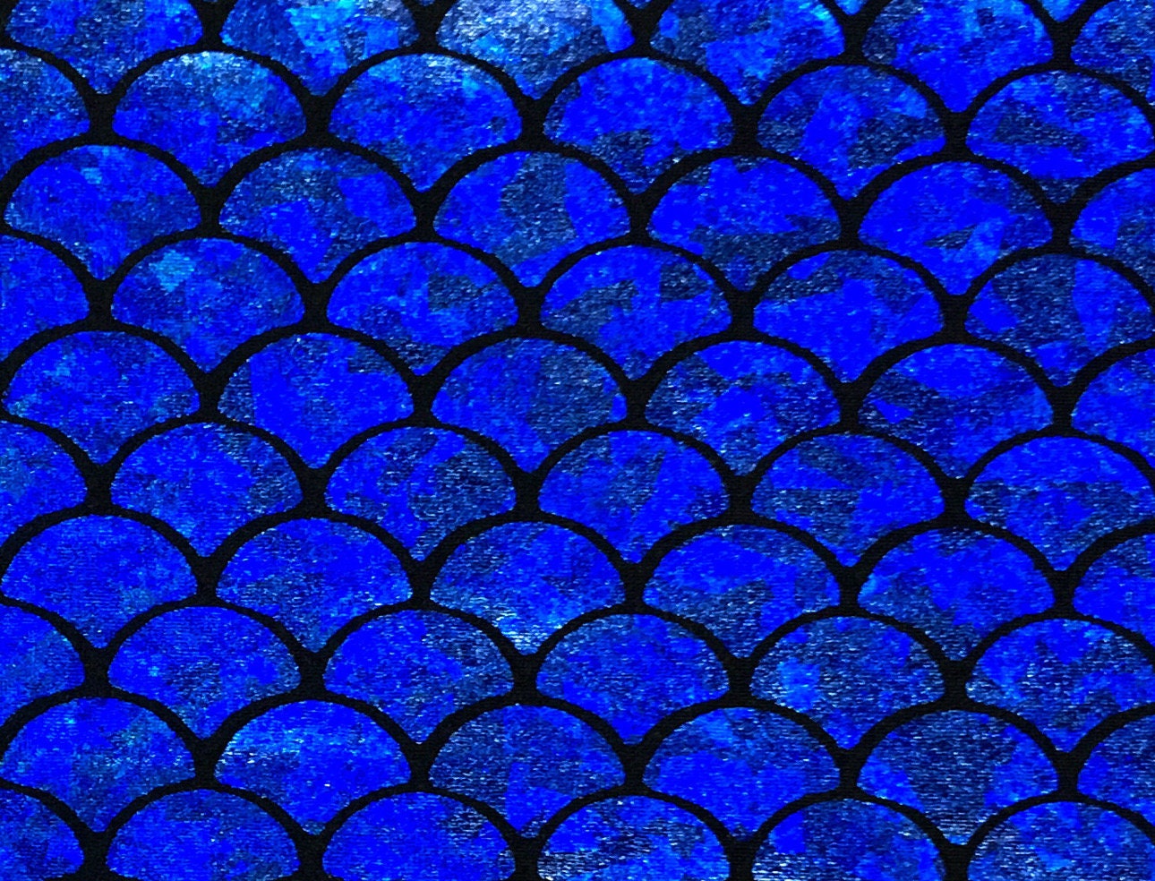 Medium mermaid fish scales with hologram foil  nylon spandex 4way Stretch 58/60" Sold by the yd. Ships worldwide from Los Angeles California