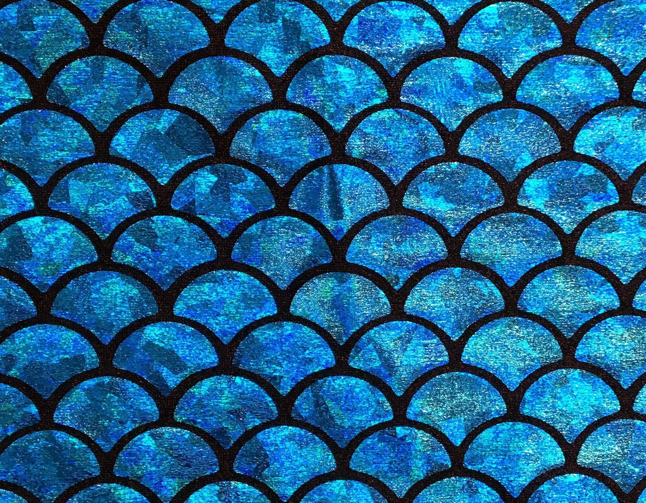 Medium mermaid fish scales with hologram foil  nylon spandex 4way Stretch 58/60" Sold by the yd. Ships worldwide from Los Angeles California