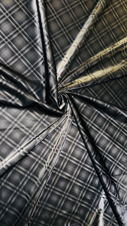 New 3D Spandex Latex Plaid design 4-way stretch 58/60” High Quality fabrics by AlexLAFabrics