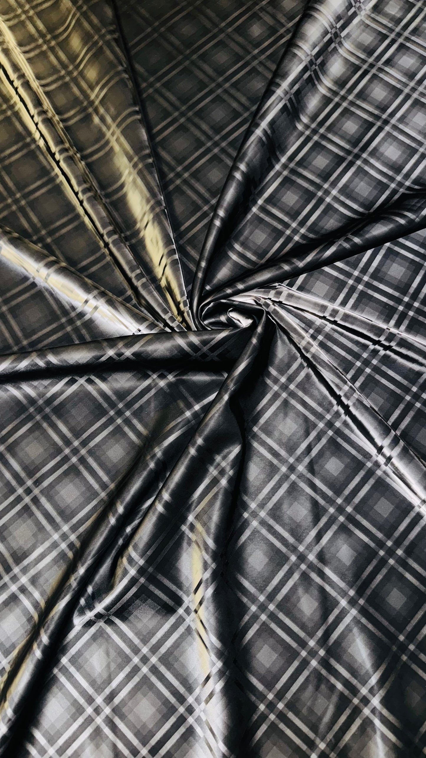 New 3D Spandex Latex Plaid design 4-way stretch 58/60” High Quality fabrics by AlexLAFabrics