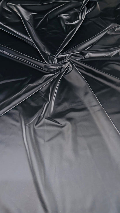 3D Spandex Reflective Black Látex 4-way stretch 58/60” High quality fabrics by AlexLAFabrics