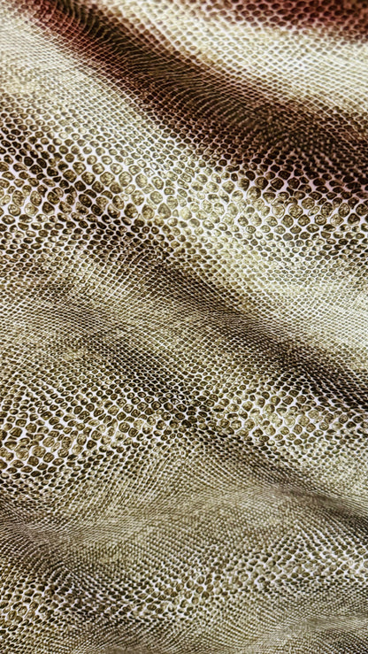 Snake skin design sage color print on great quality of nylon spandex 4-way stretch 58/60” High quality fabrics by AlexLAFabrics