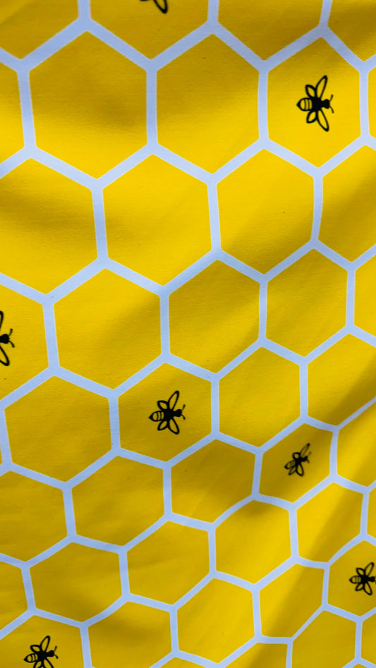 Honeycomb design Print on best quality of nylon spandex 4-way stretch 58/60” High quality fabrics by AlexLAFabrics