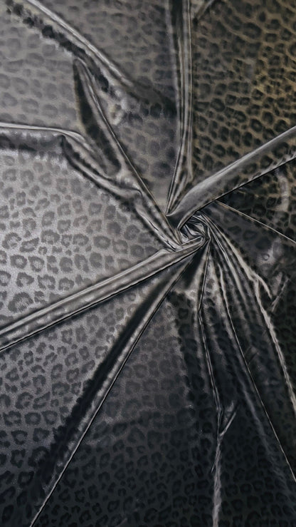 New 3D Spandex reflective Latex Leopard design nylon spandex 4-way stretch 58/60” High quality fabrics by AlexLAFabrics