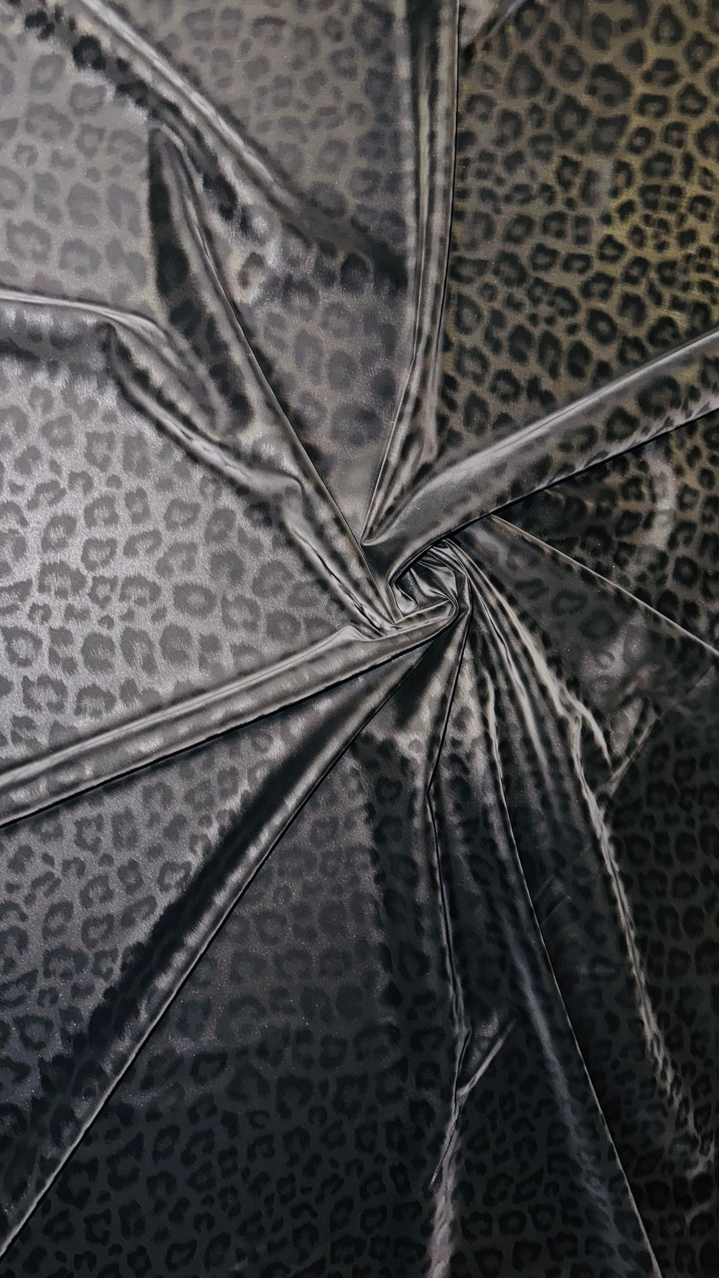 New 3D Spandex reflective Latex Leopard design nylon spandex 4-way stretch 58/60” High quality fabrics by AlexLAFabrics