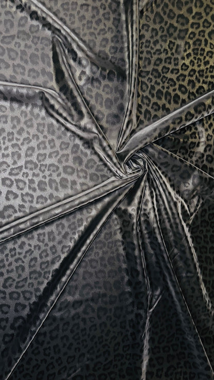 New 3D Spandex reflective Latex Leopard design nylon spandex 4-way stretch 58/60” High quality fabrics by AlexLAFabrics