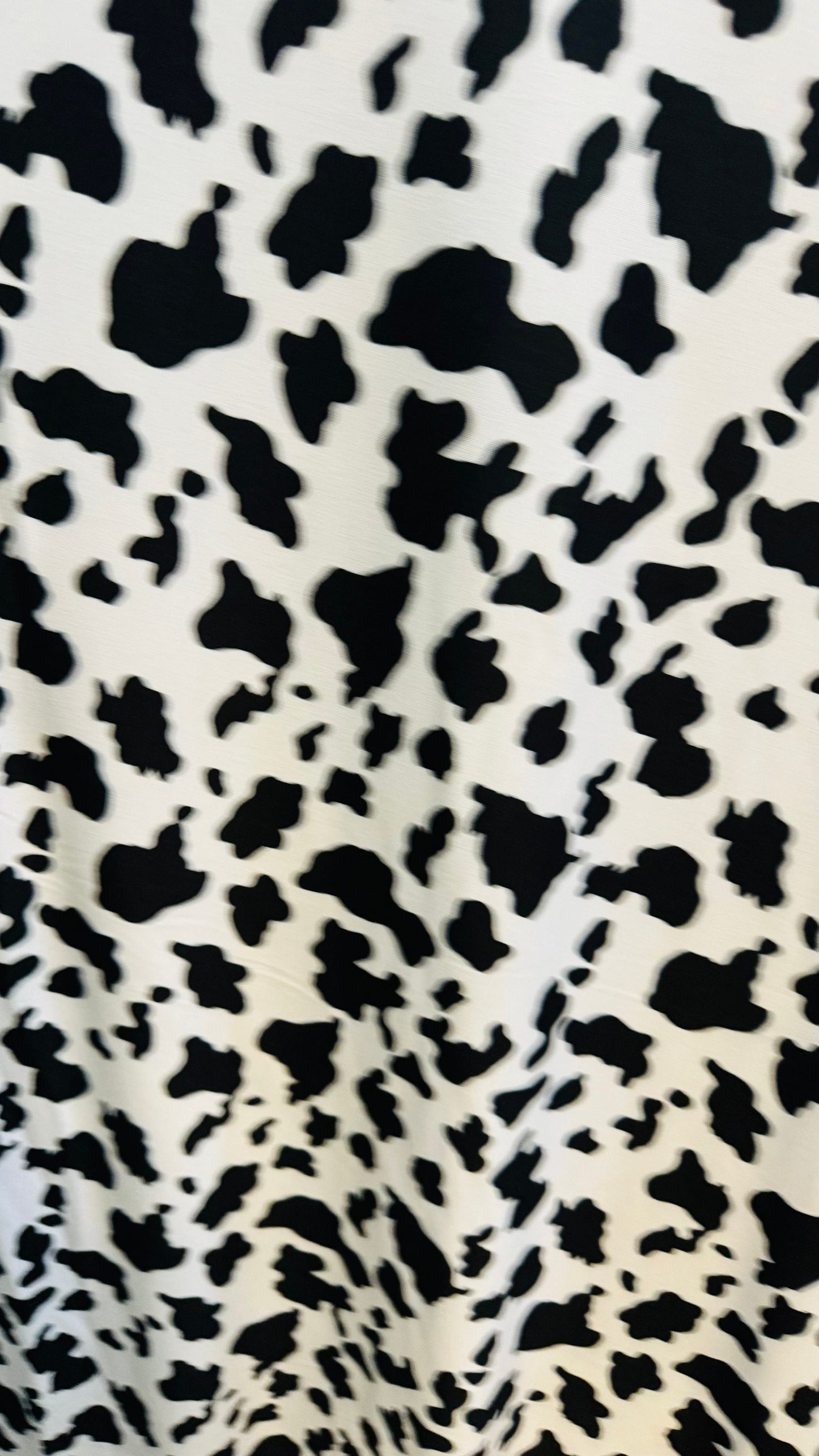 Cow design print on DTY brushed poly spandex 2-way stretch 58/60” High quality fabrics by AlexLAFabrics