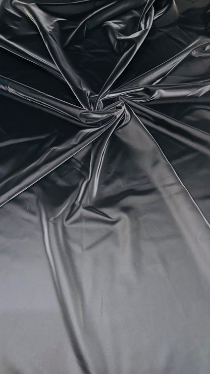 3D Spandex Reflective Black Látex 4-way stretch 58/60” High quality fabrics by AlexLAFabrics