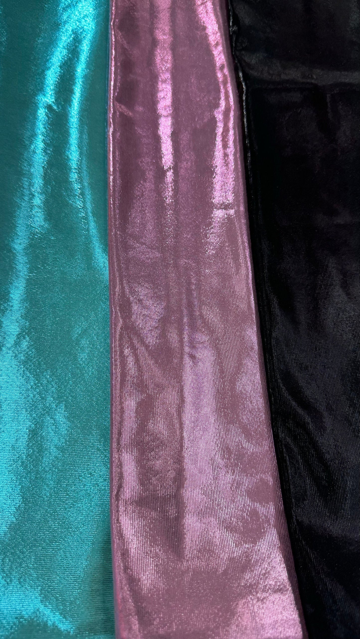 Luxury Slinky metallic poly spandex 4-way stretch light weight 58/60” High quality fabrics by AlexLAFabrics