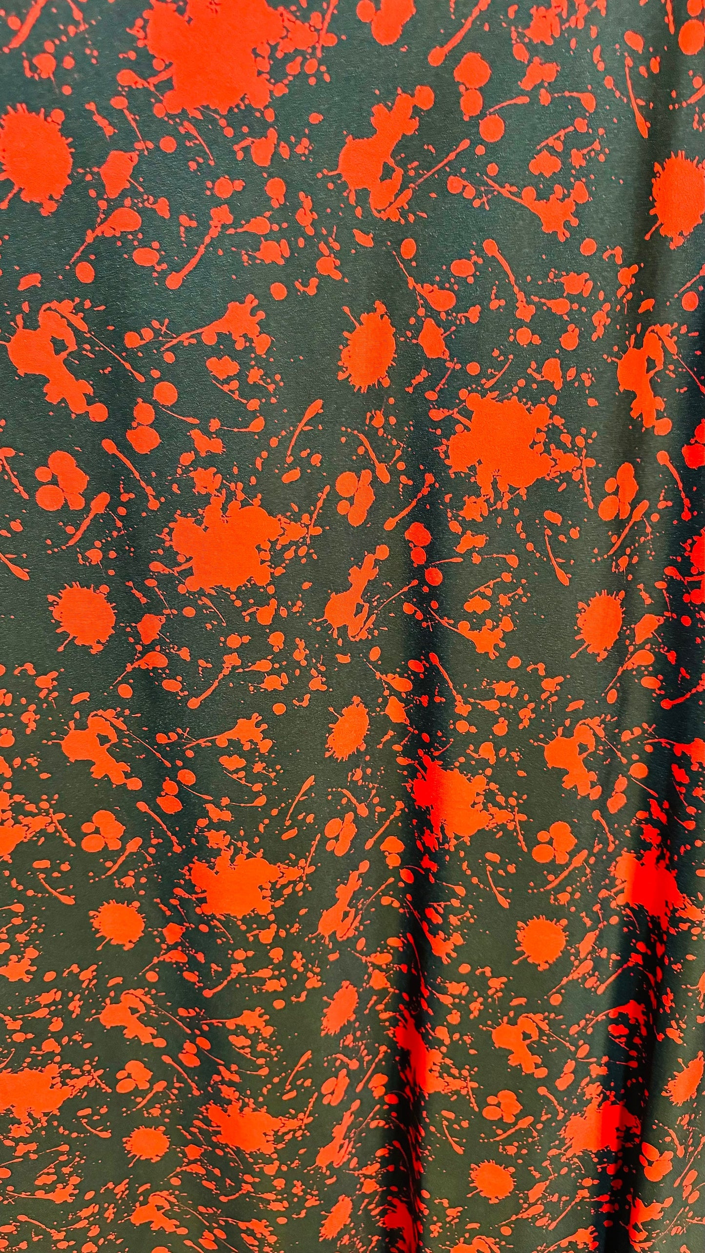 New Splatter Paint design Balck/Red print on great quality of poly spandex 4-way stretch 58/60” High Quality fabrics by AlexLAFabrics