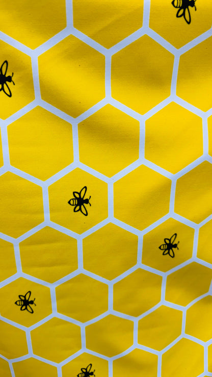 Honeycomb design Print on best quality of nylon spandex 4-way stretch 58/60” High quality fabrics by AlexLAFabrics