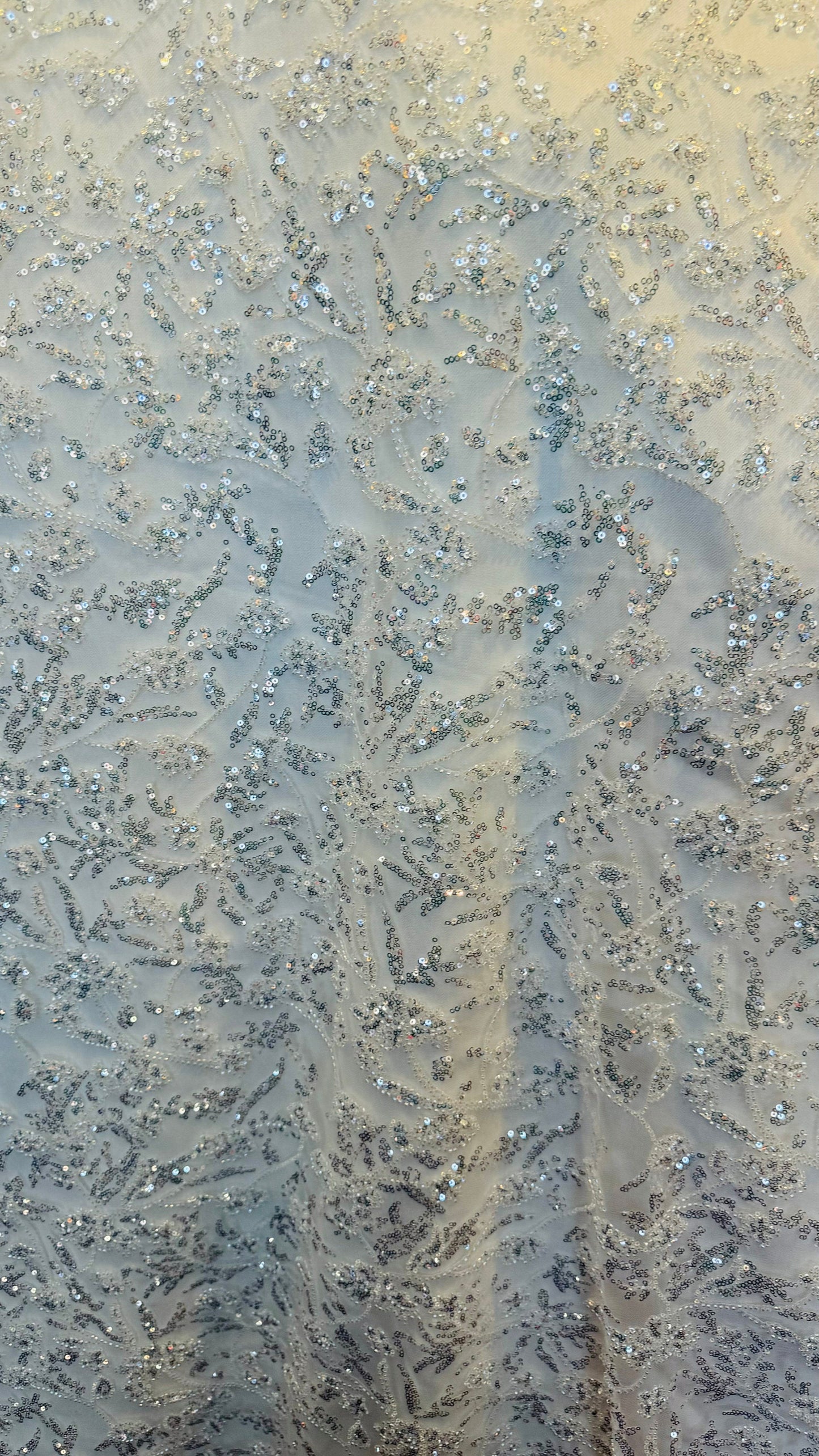 Luxury Paris 3D Beaded lace embroidered on stretch mesh 2-way 55/57” High quality fabrics by AlexLAFabrics