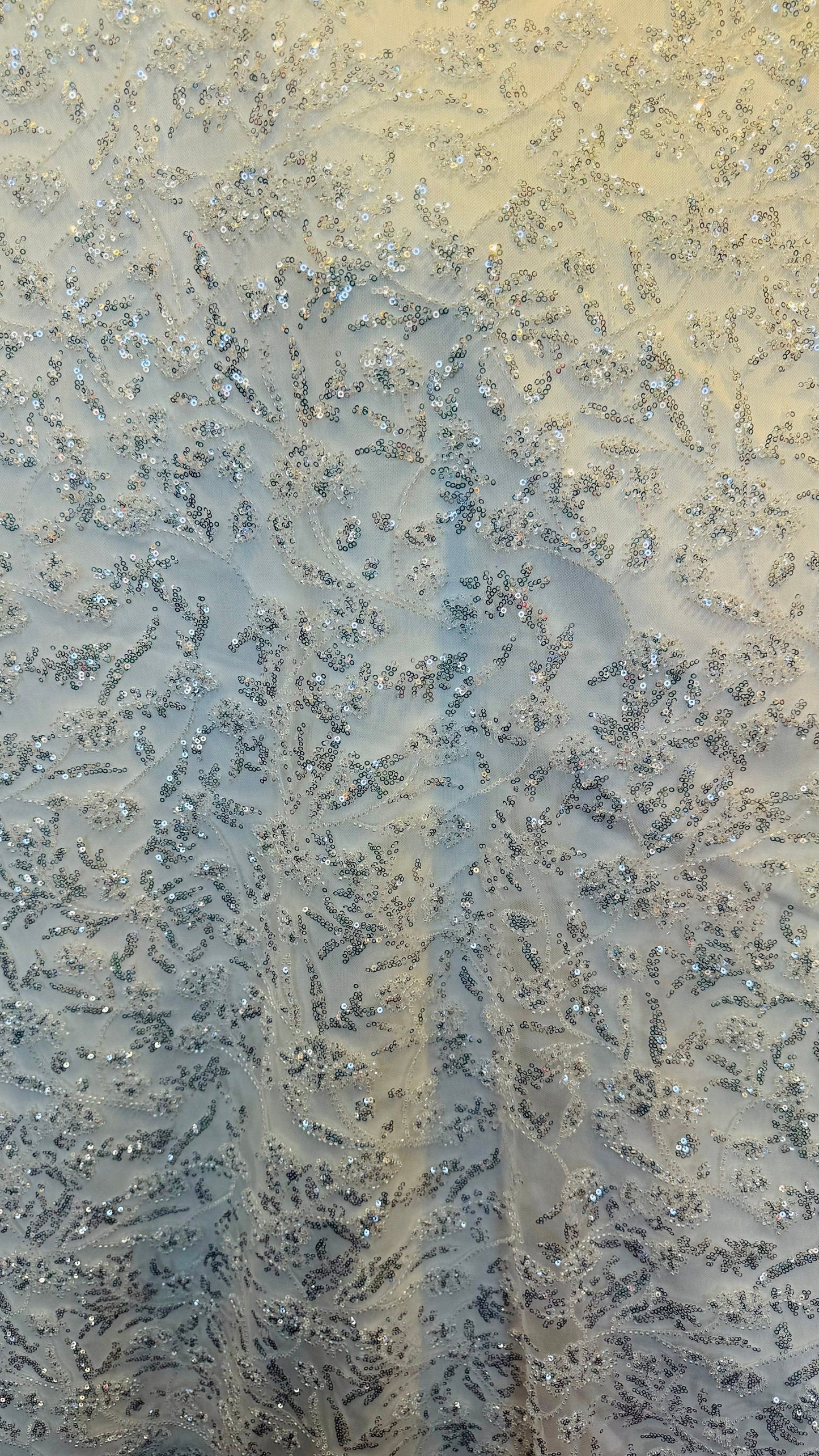 Luxury Paris 3D Beaded lace embroidered on stretch mesh 2-way 55/57” High quality fabrics by AlexLAFabrics