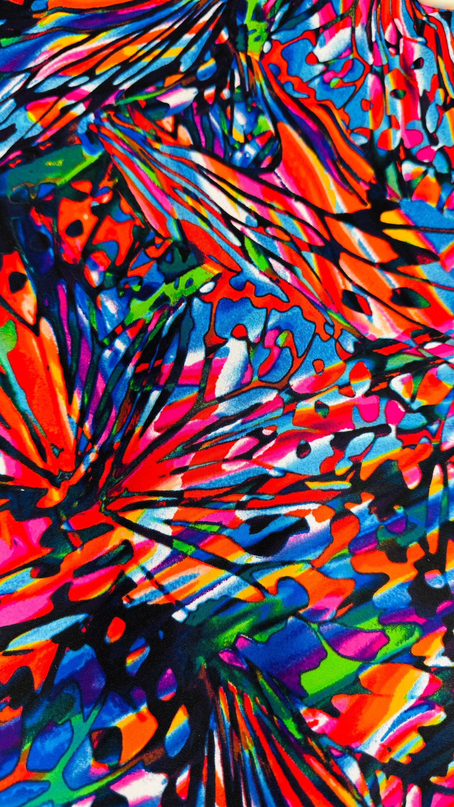 New Abstract design multicolor print on great quality of nylon spandex 4-way stretch 58/60” High Quality fabrics by AlexLAFabrics