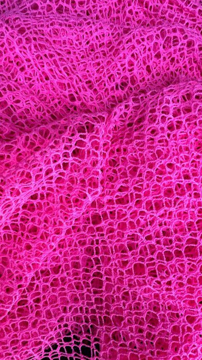 Spiderweb Fishnet Neon Colors  nylon spandex 4-way stretch 58/60” High quality fabrics by AlexLAFabrics. High quality fabrics by AlexLAFabri