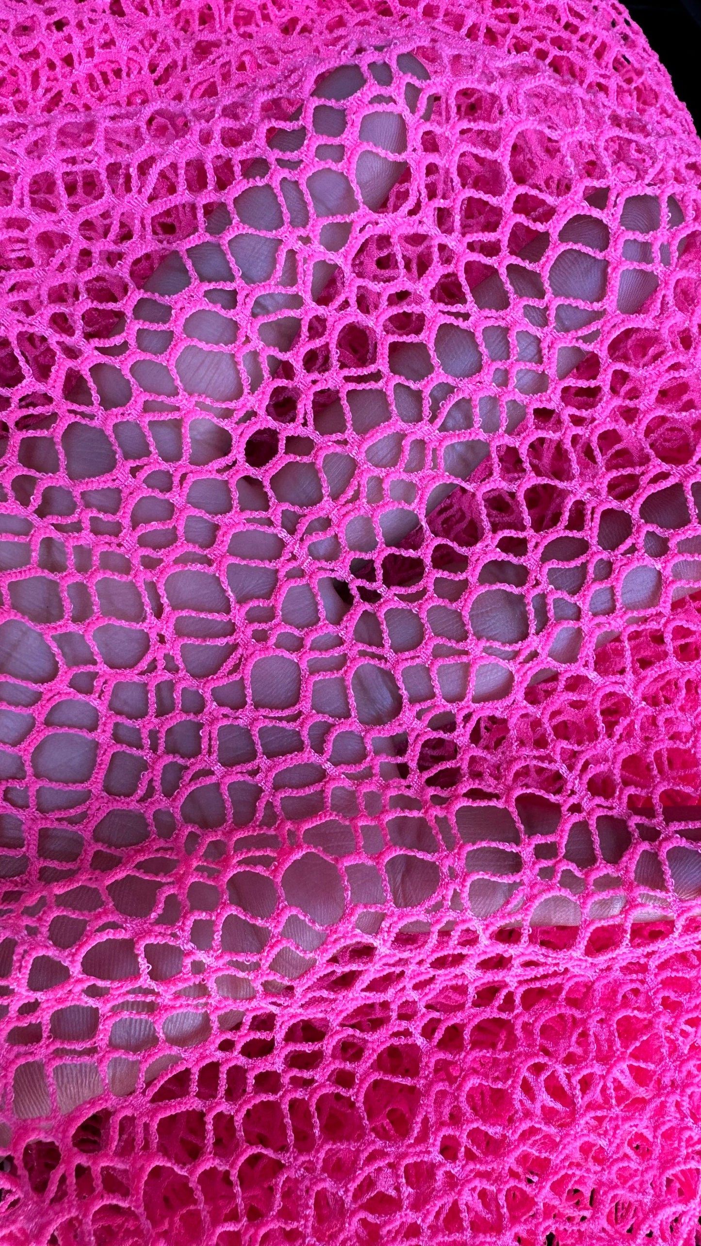 Spiderweb Fishnet Neon Colors  nylon spandex 4-way stretch 58/60” High quality fabrics by AlexLAFabrics. High quality fabrics by AlexLAFabri