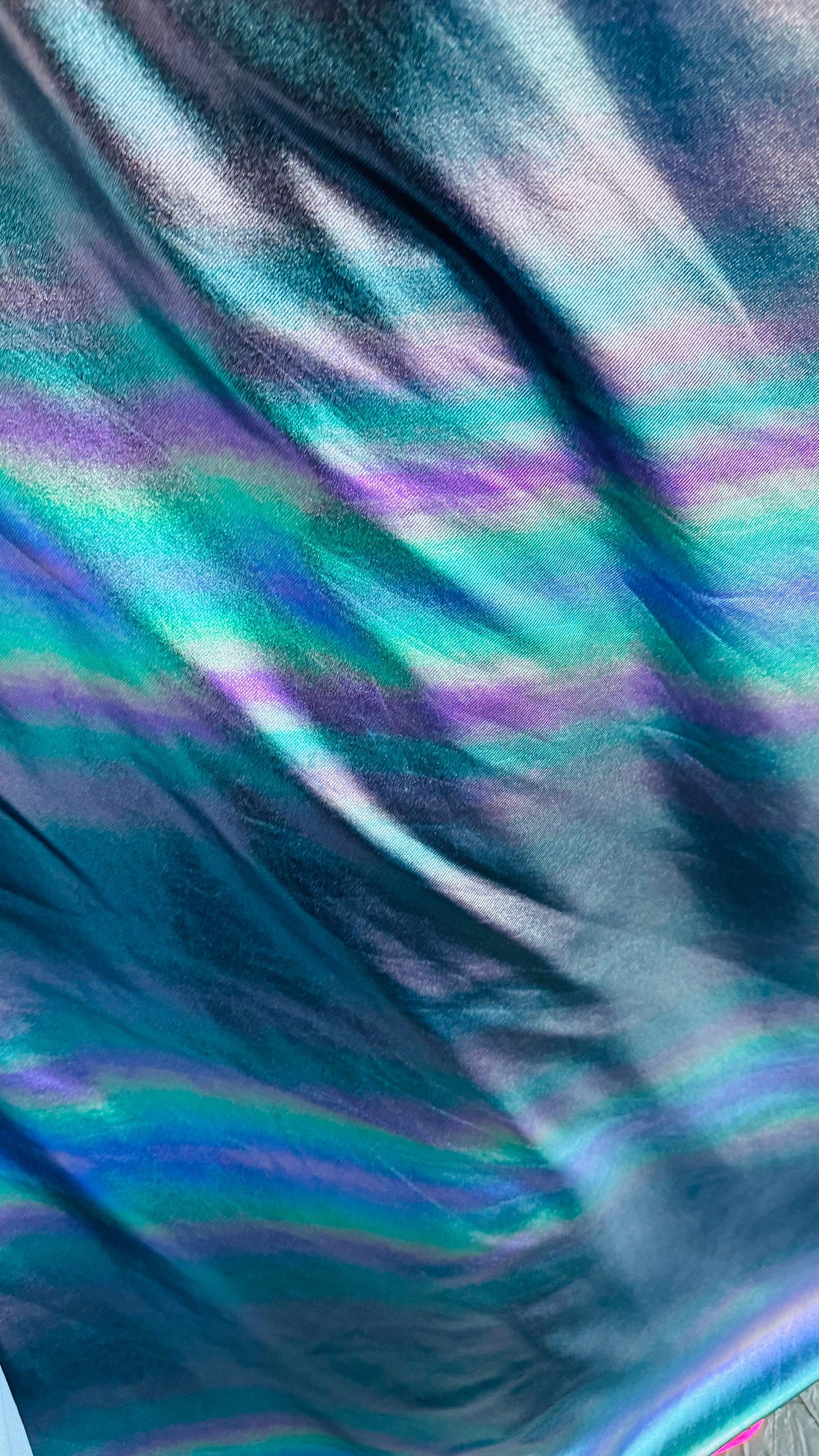 Spectrum design on spandex denim look 4-way stretch 58/60” High quality fabrics by AlexLAFabrics