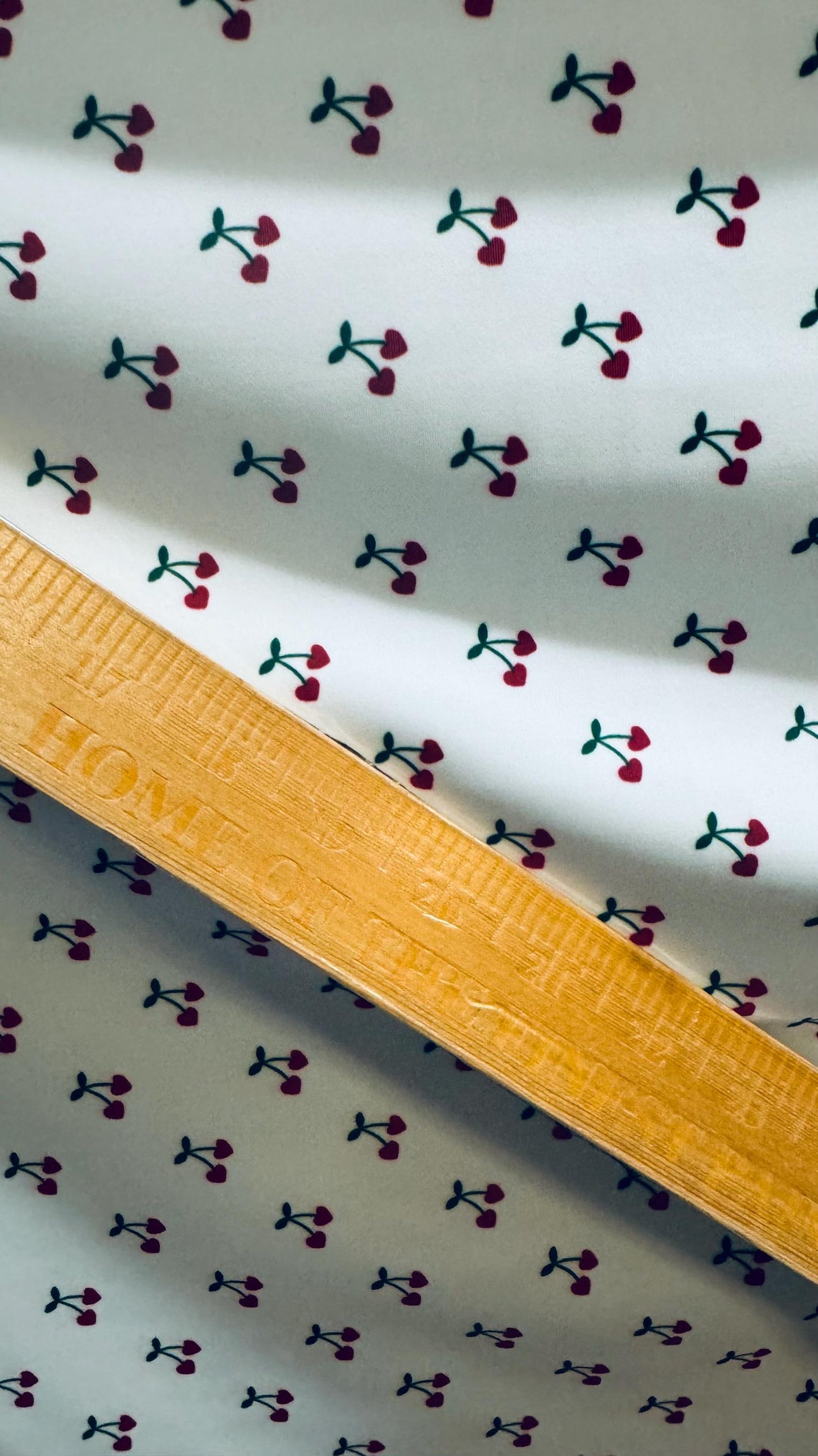 New Cherry  small heart design print on great quality of nylon spandex 4-way stretch 58/60” High quality fabrics by AlexLAFabrics