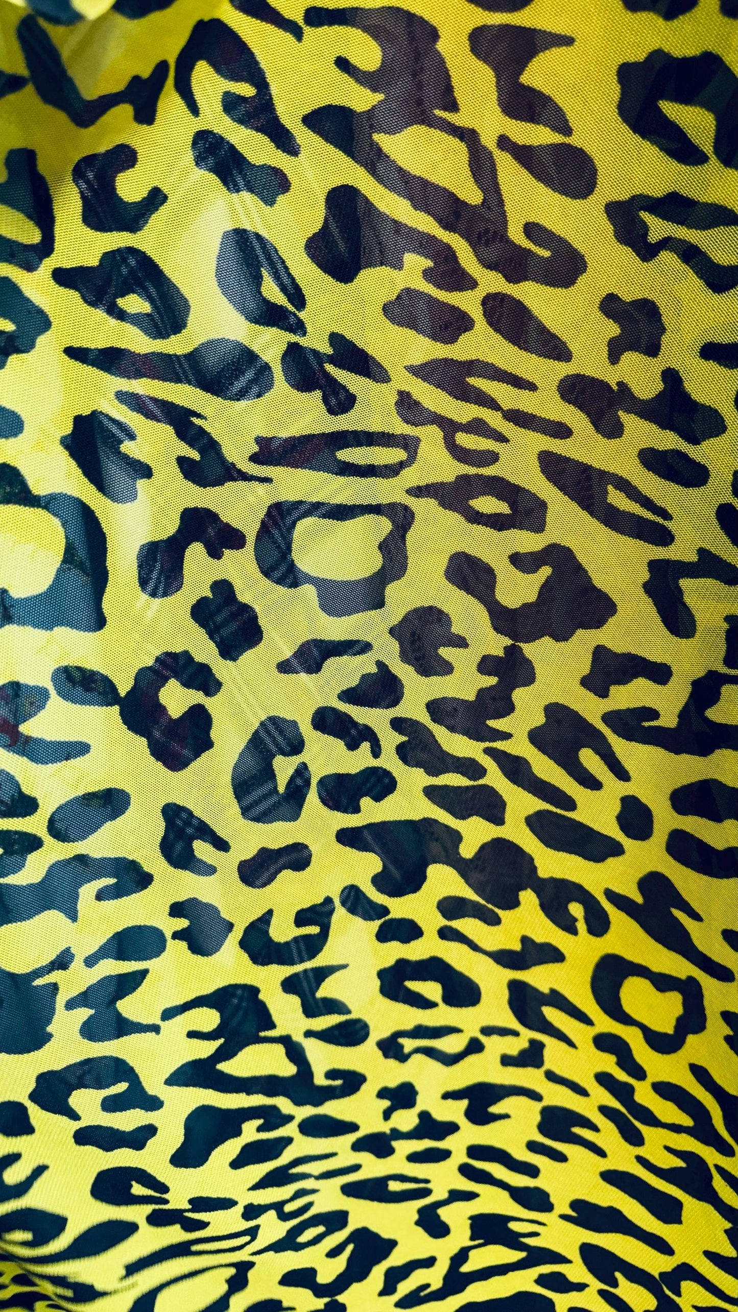 Exotic Leopard design Print on great quality of power mesh nylon spandex 4-way stretch 58/60” High quality fabrics by AlexLAFabrics
