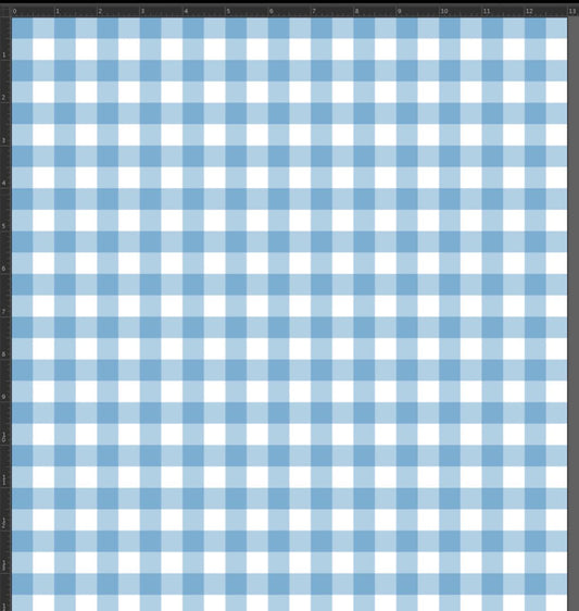 Gingham design size 1/2” Baby blue print on best quality of nylon spandex 4-way stretch 58/60” High quality fabrics by AlexLAFabrics