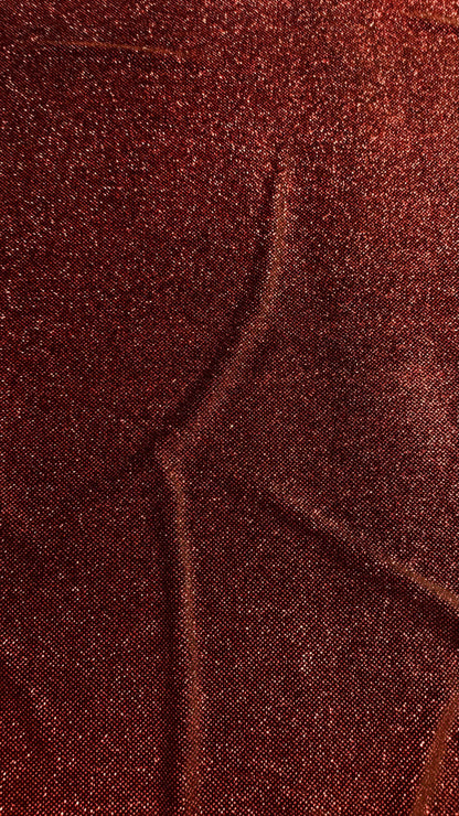 Stretch velvet with glitter black/red color heavy velvet 4way Stretch 58/60" Sold by the YD. Ships worldwide from Los Angeles California USA