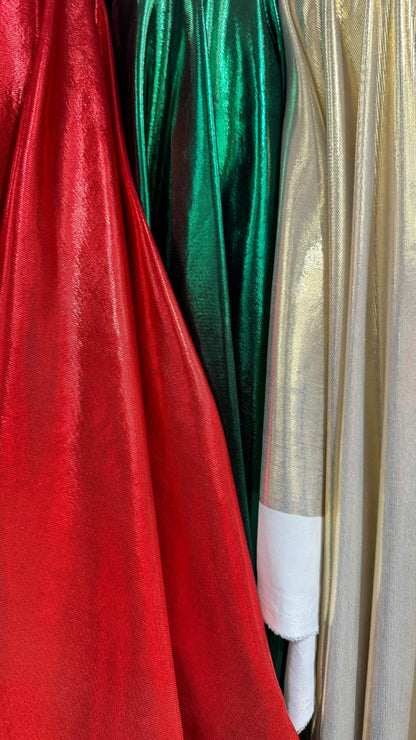 Luxury Super shiny poly spandex with foil 4-way stretch 58/60” High quality fabrics by AlexLAFabrics
