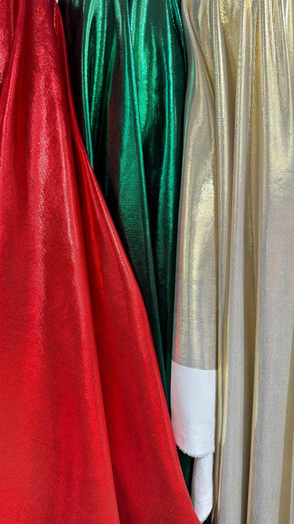 Luxury Super shiny poly spandex with foil 4-way stretch 58/60” High quality fabrics by AlexLAFabrics