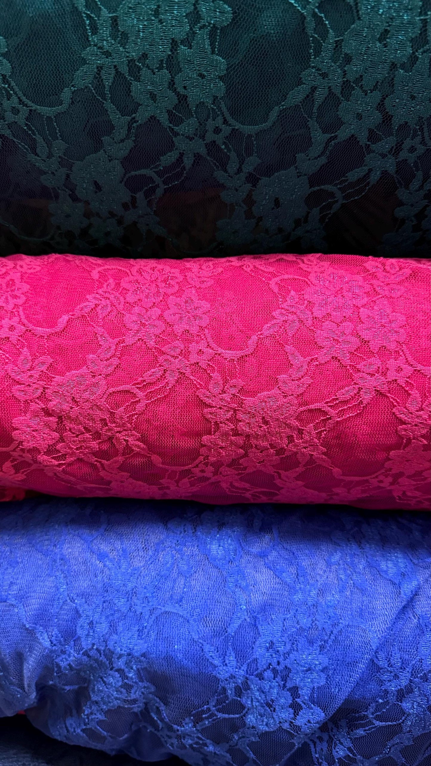 Stretch Lace Small Flower design 4-way stretch 58/60” High quality fabrics by AlexLAFabrics