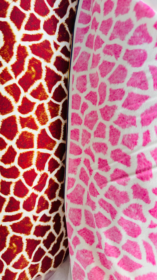 Exotic Giraffe design print on best quality of Nylon Spandex 4-way stretch 58/60” High quality fabrics by AlexLAFabrics