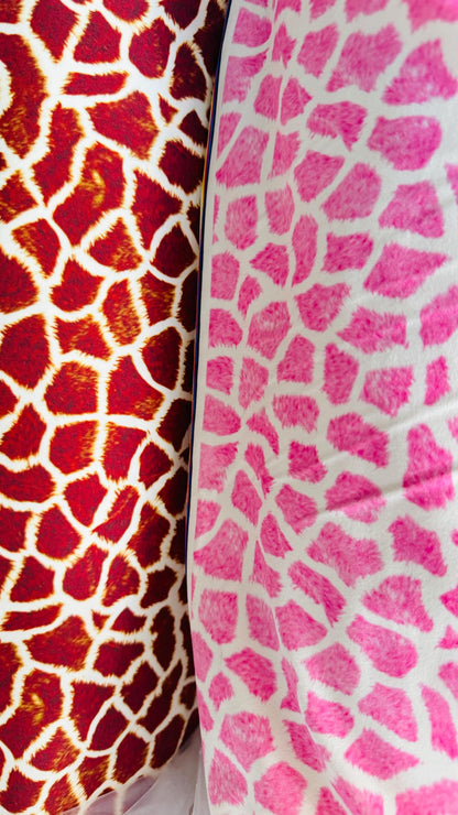 Exotic Giraffe design print on best quality of Nylon Spandex 4-way stretch 58/60” High quality fabrics by AlexLAFabrics