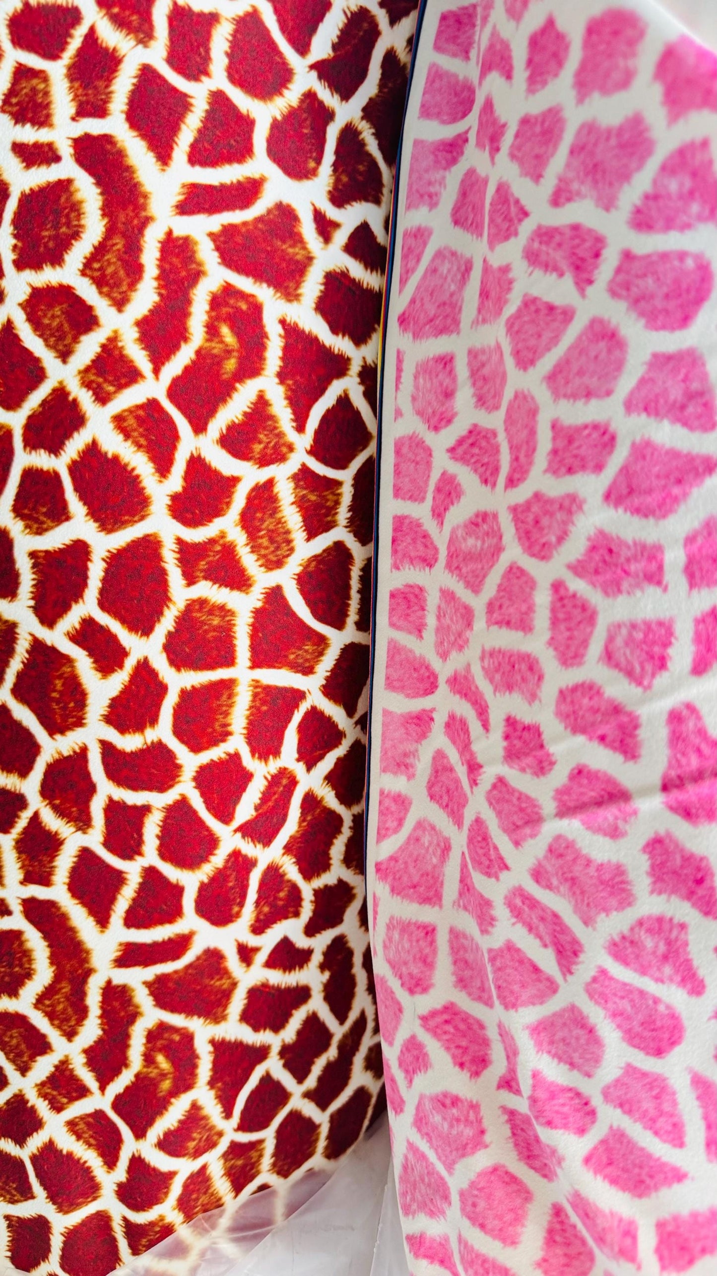 Exotic Giraffe design print on best quality of Nylon Spandex 4-way stretch 58/60” High quality fabrics by AlexLAFabrics