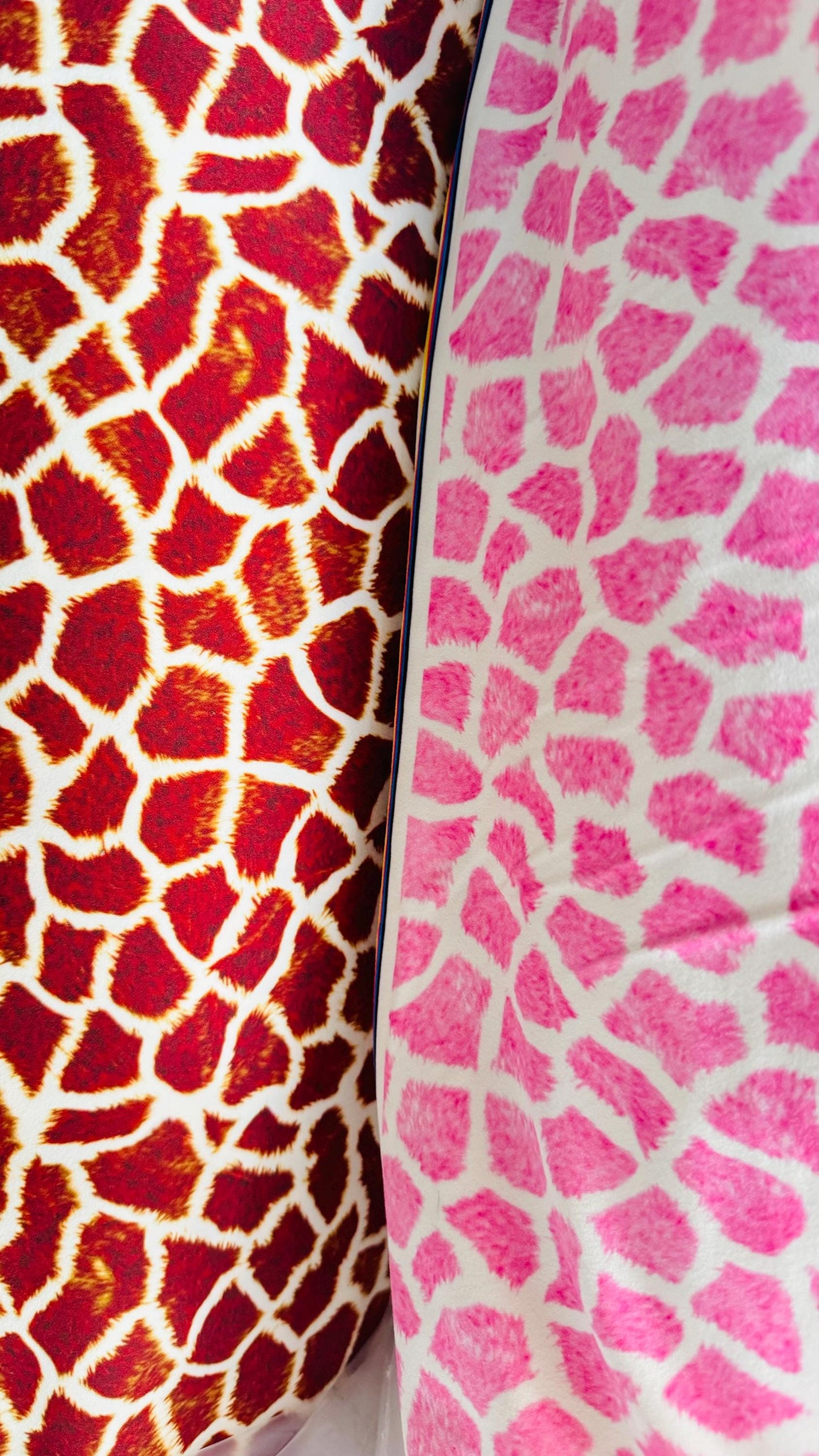Exotic Giraffe design print on best quality of Nylon Spandex 4-way stretch 58/60” High quality fabrics by AlexLAFabrics
