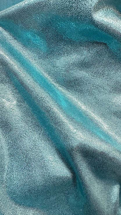Foggy foil metallic poly spandex 2-way stretch 58/60” High quality fabrics by AlexLAFabrics