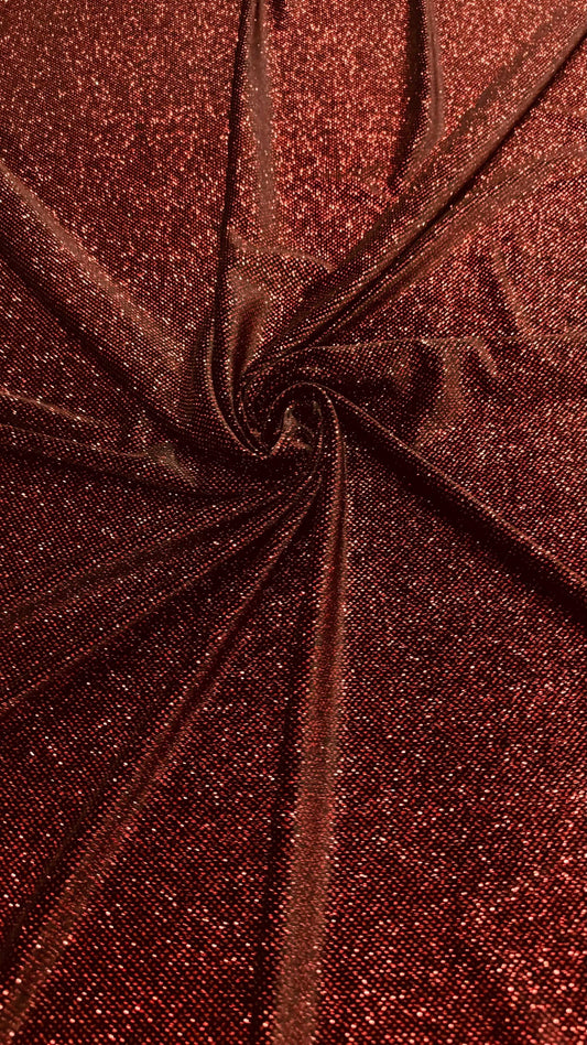 Stretch velvet with glitter black/red color heavy velvet 4way Stretch 58/60" Sold by the YD. Ships worldwide from Los Angeles California USA